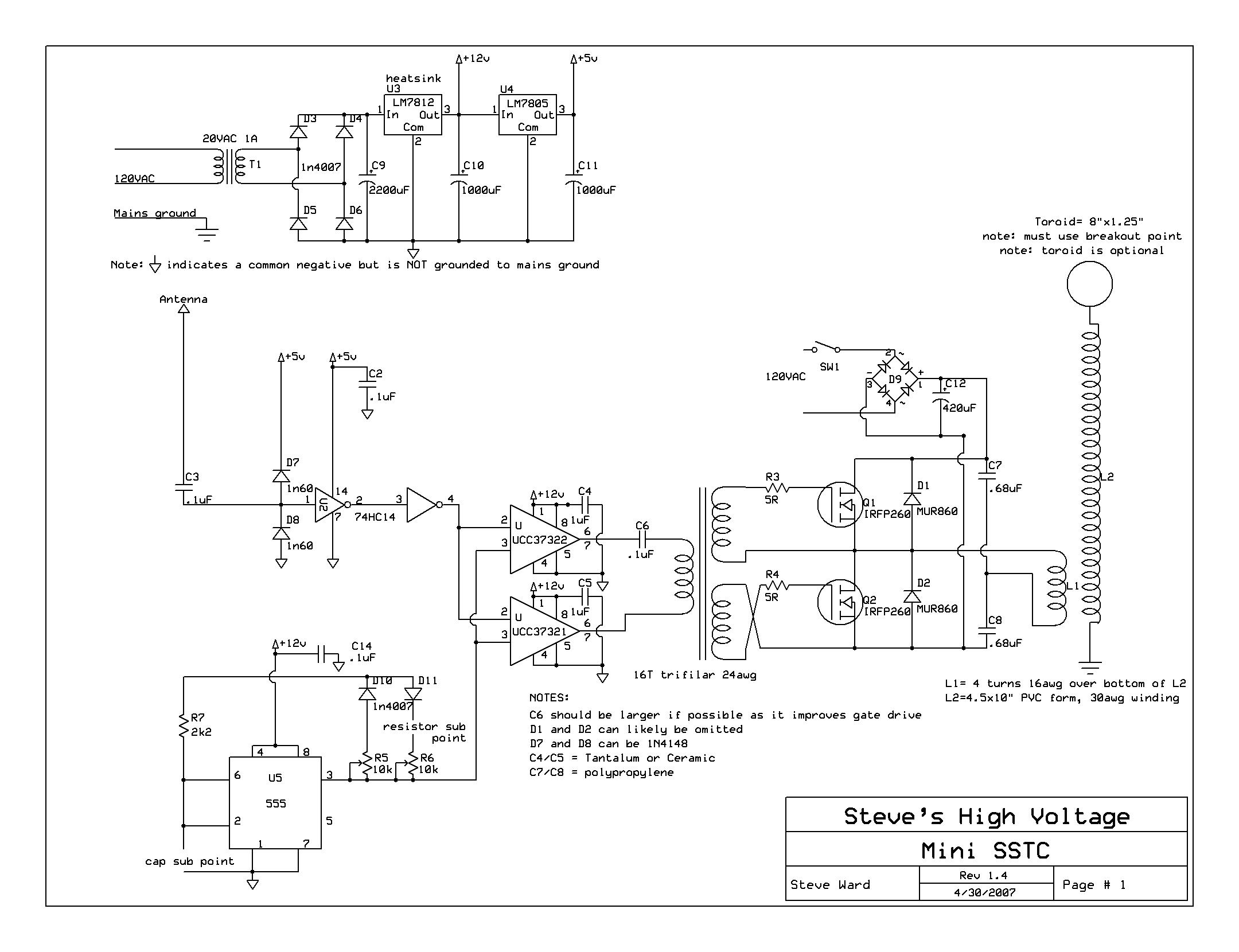 An Analysis of a Solid-State Tesla Coil: Circuit Description